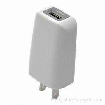 5V DC/1A USB Wall Charger with CE, RoHS and FCC Certifications, Suitable for Mobile Phones